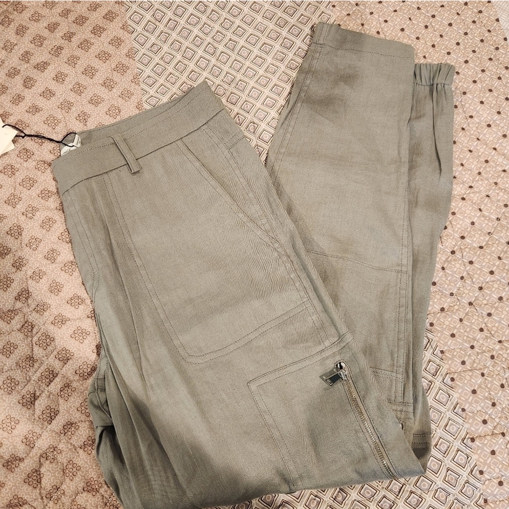 NWT Vince Linen Cargo Pant - Picture 2 of 10